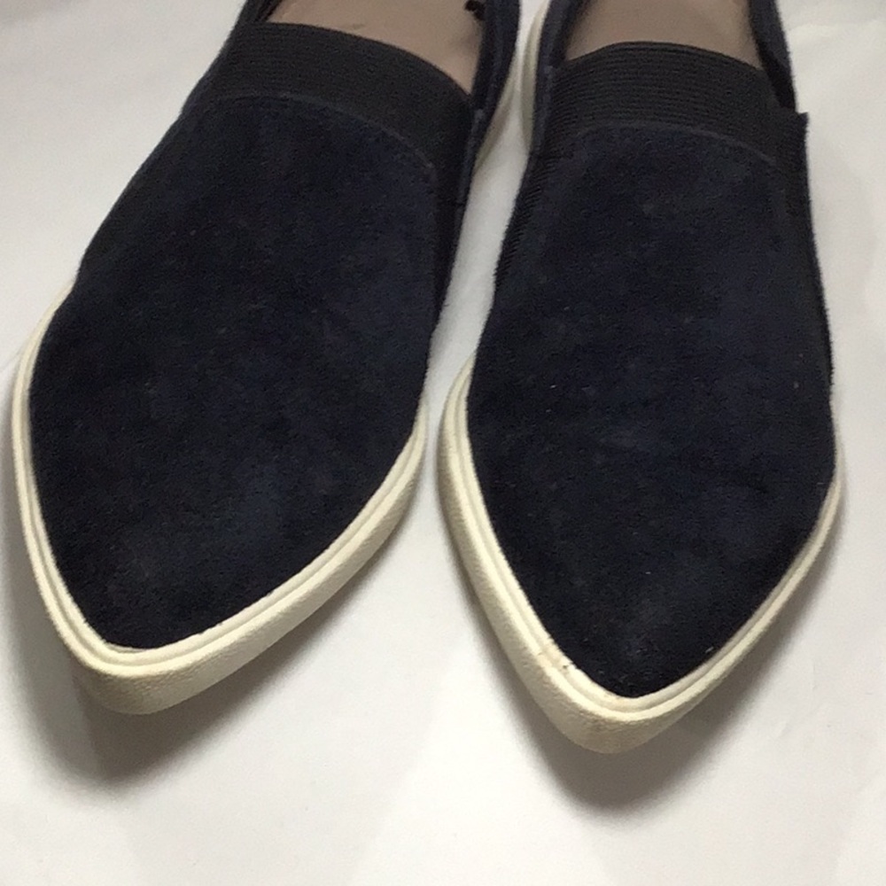 Nayn Yvonne woman’s slip  flats shoes size 7 Blue Textured  Fabric